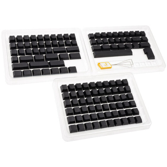 Ducky Blank Black PBT Set, Cherry-Profil - 133 Keycaps, ANSI-US-Layout, ANSI-US-Layout