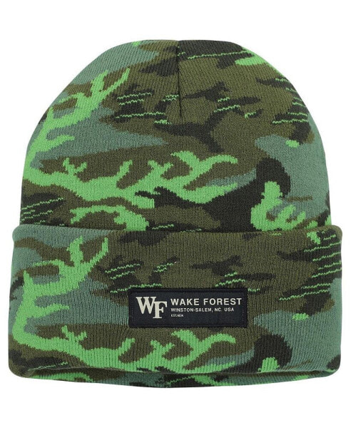 Men's Camo Wake Forest Demon Deacons Veterans Day Cuffed Knit Hat