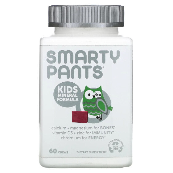 Детский витаминно-минеральный комплекс SMARTYPANTS с ароматом смешанных ягод 60 жевательных конфет