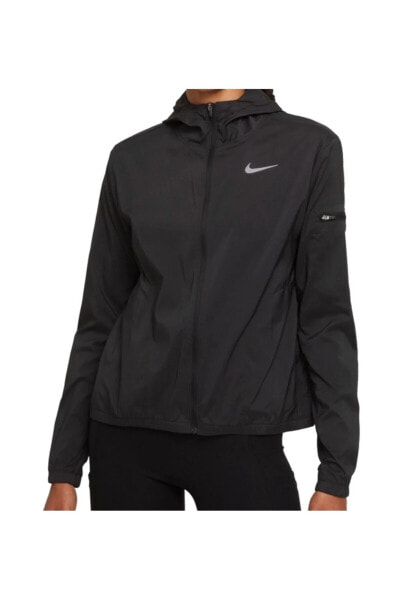 Куртка спортивная Nike Siyah - Gri - Gümüş Kadın Kapüşon Yaka Mont DH1990-010 W NK IMP LGHT JKT HD