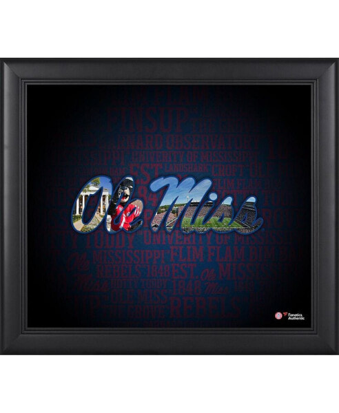 Ole Miss Rebels Framed 15'' x 17'' Team Heritage Collage