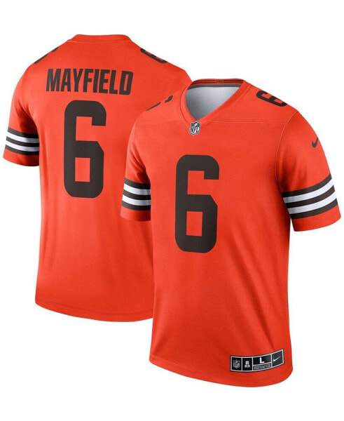 Men's Baker Mayfield Orange Cleveland Browns Inverted Legend Jersey