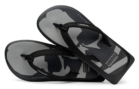 Havaianas x Mastermind Japan Zori Sandals 联名人字拖鞋 黑灰 男女同款 / Сандалии Havaianas Mastermind 4145642-090