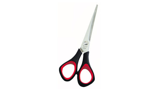 WEDO 976 65 - Straight cut - Single - Black,Red - Stainless steel - Straight handle - Rounded tips