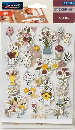 Stickerset Blumen, 1 St