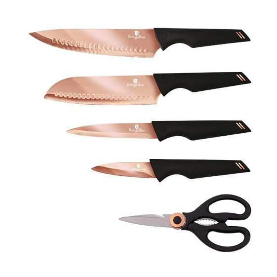 Набор ножей кухонных Berlinger Haus Titanium BlackRose BH-2652, 5 предметов