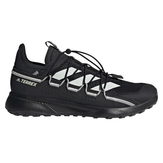 Мужские кроссовки спортивные треккинговые черные текстильные низкие демисезонные Adidas Terrex Voyager 21