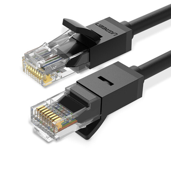 Kabel sieciowy patchcord internetowy LAN U/UTP Cat. 6 1000Mb/s 15m czarny