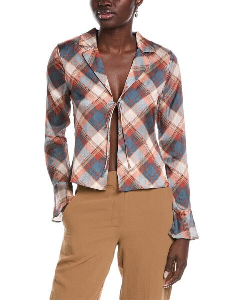 Sage The Label Almost Famous Tie Front Blouse Women's