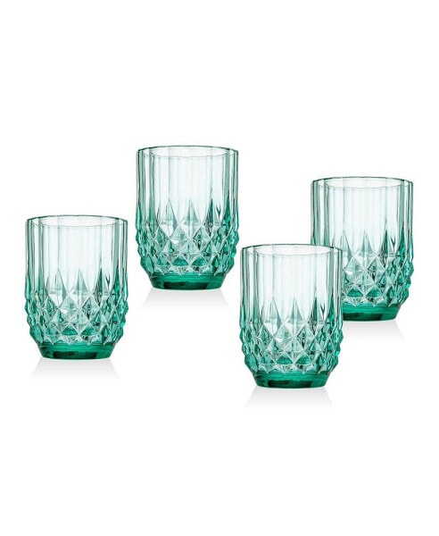 Celtic Double Old-Fashioned Glasses, Set of 4