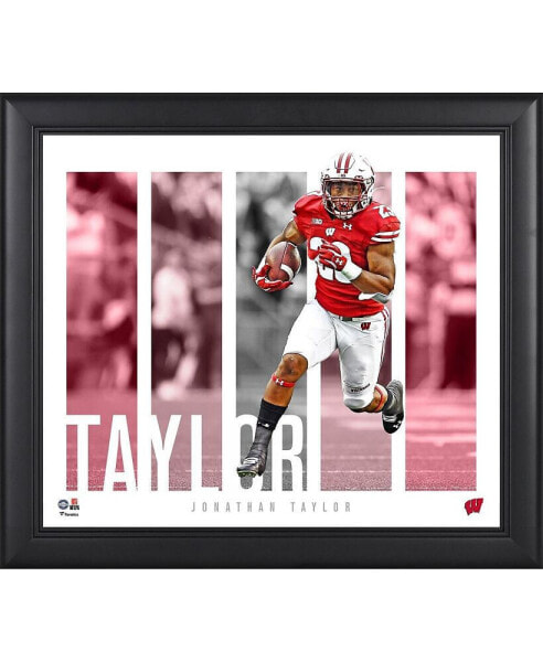 Jonathan Taylor Wisconsin Badgers Framed 15" x 17" Player Panel Collage