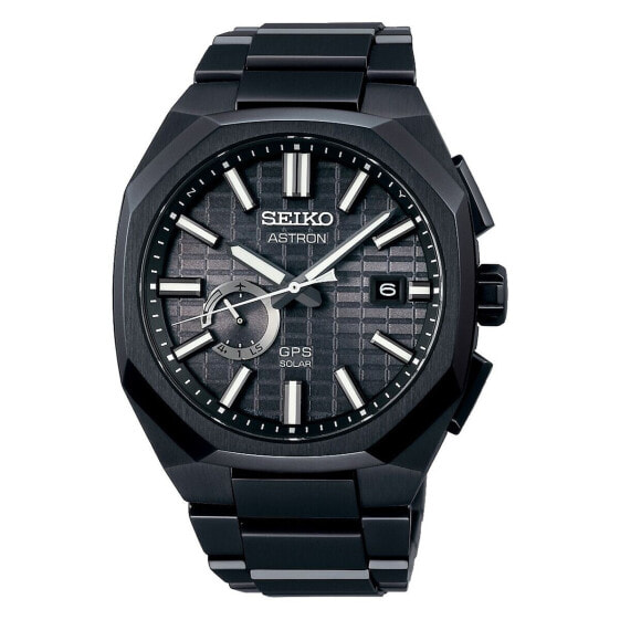 Мужские часы Seiko SOLAR GPS Чёрный (Ø 41 mm)