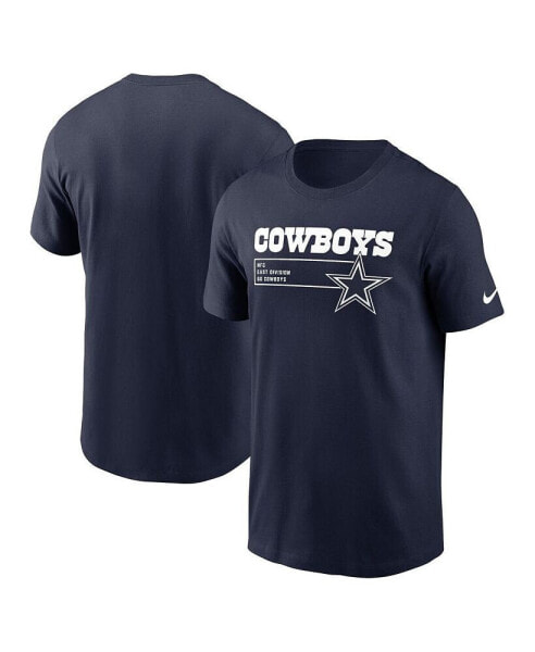 Men's Navy Dallas Cowboys Division Essential T-shirt