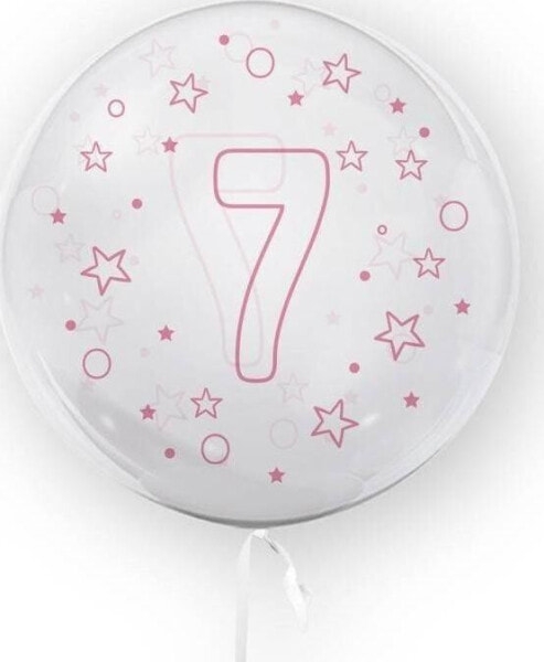 Украшение для организации праздников TUBAN Баллон 45 см Звезды цифра 7 розовый TUBAN.