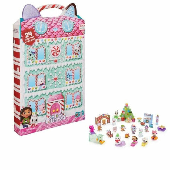 Игровой набор Spin Master Advent Calendar Gabby's Dollhouse 24 Pieces Surprises Christmas (Календарь сюрпризов)