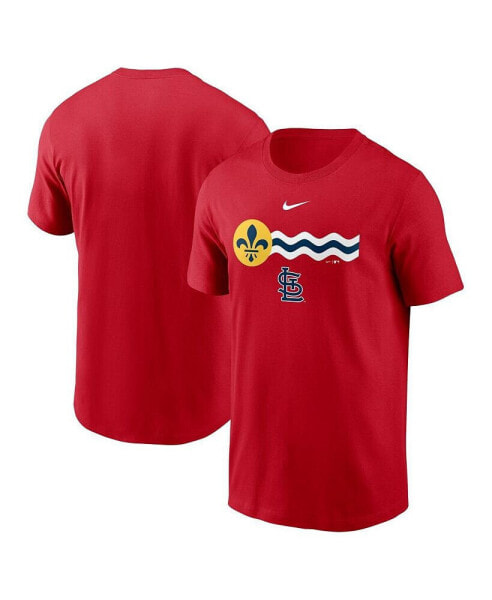 Men's Red St. Louis Cardinals Logo Local Team T-shirt