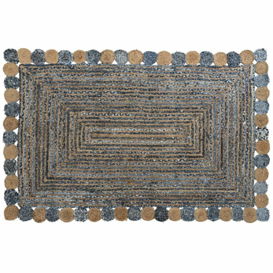 Ковер DKD Home Decor Синий Разноцветный Индиец (200 x 290 x 1 cm)