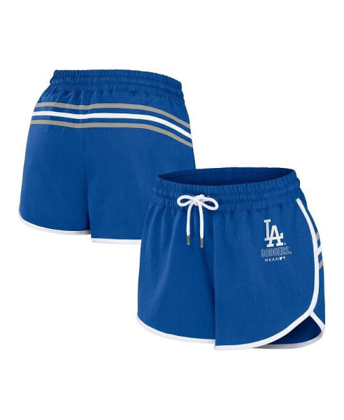 Women's Royal Los Angeles Dodgers Logo Shorts