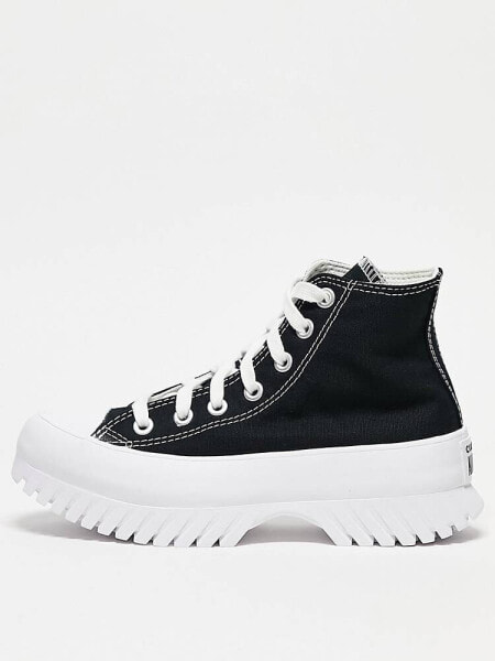 Converse Lugged Hi trainers in black