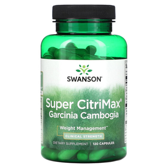 Витамины и БАДы для похудения и контроля веса Swanson Super CitriMax Garcinia Cambogia, 120 капсул