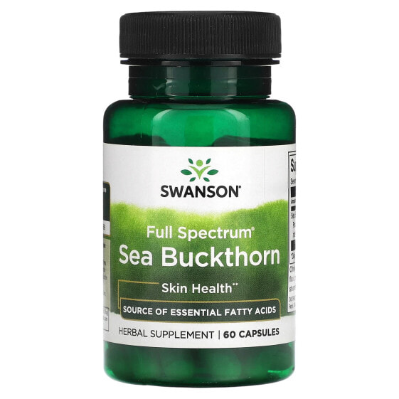 Капсулы Full Spectrum Sea Buckthorn, 60 штук Swanson