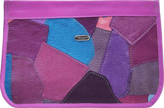 Kosmetiktasche Patchwork 94453 Blumenmischung mit Flieder