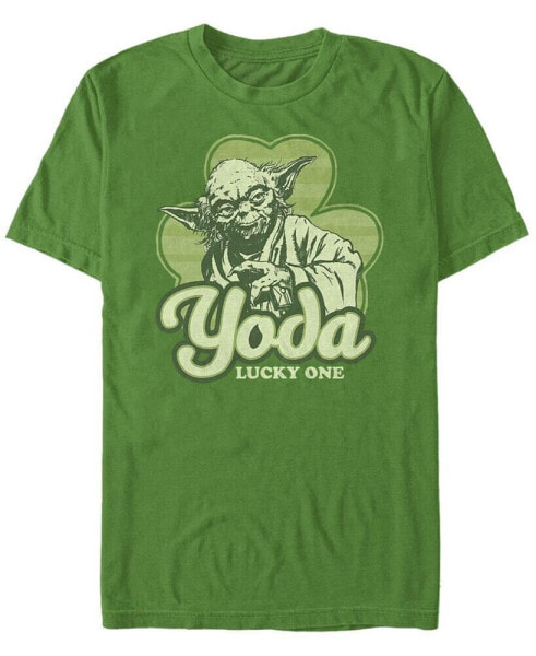 Men's Yoda Lucky Retro Short Sleeve Crew T-shirt