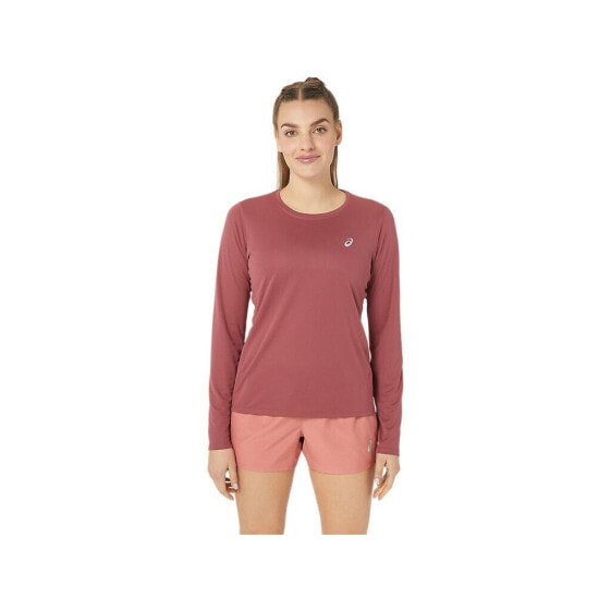 Asics - Women's Core L/S Top - Funktionsshirt Gr M Rot, Aus Polyester, GTIN