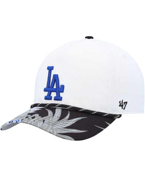 Men's White Los Angeles Dodgers Dark Tropic Hitch Snapback Hat