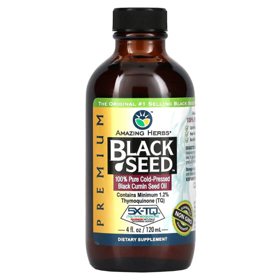 Растительное масло черного тмина 100% чистое холодного отжима Amazing Herbs 30 мл