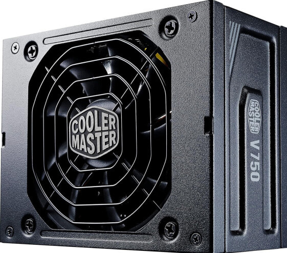 Cooler Master V750 SFX Gold, 750 Watt SFX Power Supply (EU Plug), 80 PLUS Gold, Modular SFF/Mini ITX PC Power Supply, Semi-Passive Quiet Hydrodynamic 92mm FDB Fan, SFX-ATX Adapter
