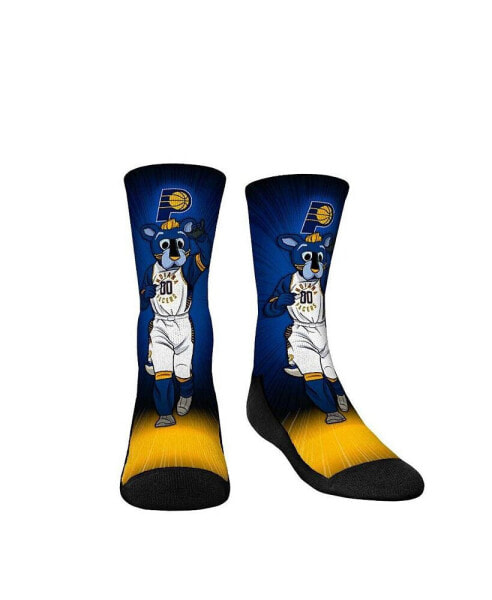 Youth Boys and Girls Socks Indiana Pacers Mascot Pump Up Crew Socks