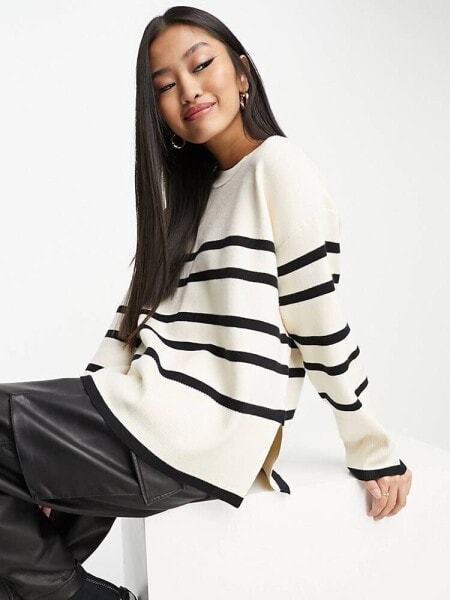 Vero Moda striped jumper in mono