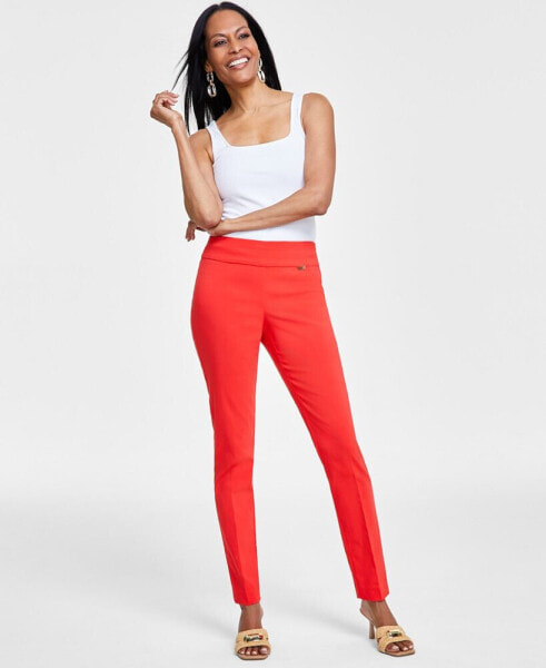 Women's Tummy-Control Mid-Rise Skinny Pants, Regular, Long & Short Lengths, Created for Macy's