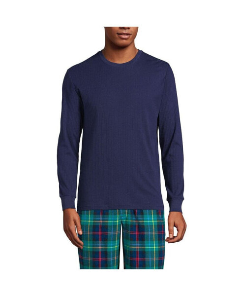 Men's Knit Rib Crewneck Pajama Shirt