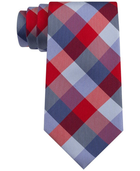 Men's Buffalo Check Tartan Silk Tie