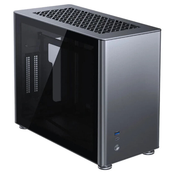 Jonsbo A4 Mini-ITX Gehäuse, Tempered Glass - grau