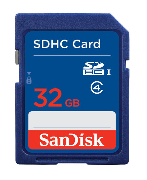 32 ГБ SDHC карта памяти SanDisk Blue