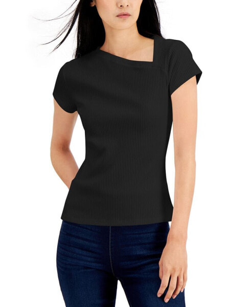 Women's Asymmetrical T-Shirt, Created for Macy's