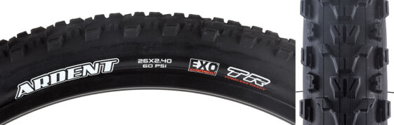 Покрышка велосипедная Maxxis Ardent - 26 x 2.4, Tubeless, складная, черная, Dual, EXO