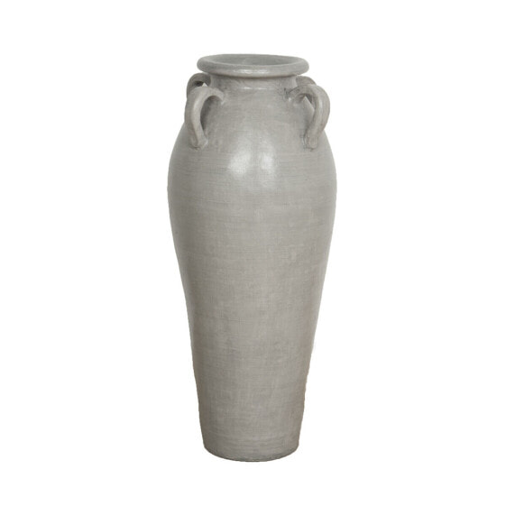 Floor vase Alexandra House Living Grey Terracotta 30 x 80 x 30 cm With handles