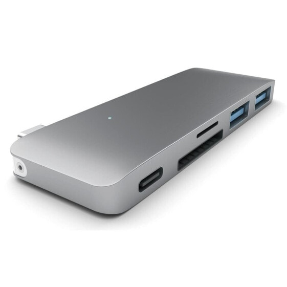 Адаптер Satechi Type-C USB Passthrough Hub для MacBook Space Grau USB-C