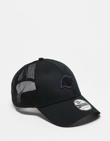 New Era LA Lakers 9forty cap in black