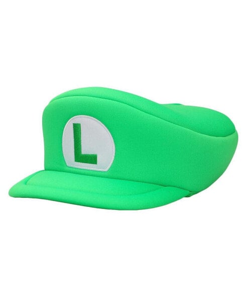 Men's Bros Embroidered Luigi L Patch Adult Green Beret Cap