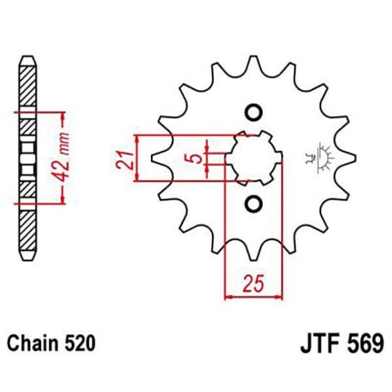 JT SPROCKETS 520 JTF569.18 Steel Front Sprocket