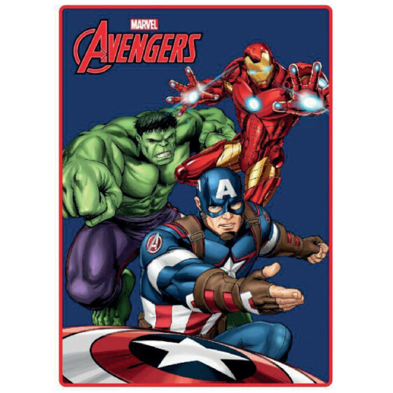 Одеяло The Avengers Super heroes 100 x 140 cm Разноцветный полиэстер