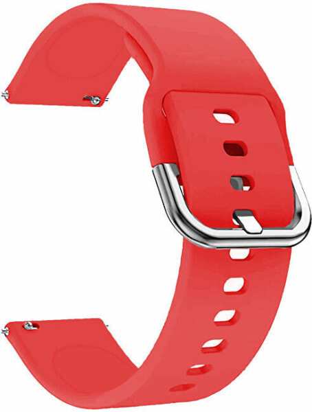 Silicone strap - 20 mm Red