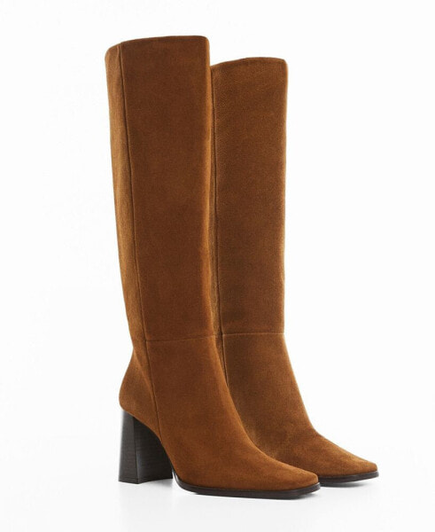 Women's Heel Suede Boots