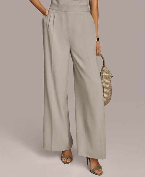 Women's Mid-Rise Wide-Leg Pants