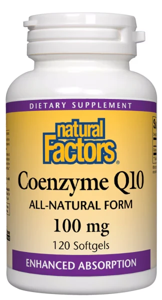 Natural Factors Coenzyme Q10 Натуральная форма коэнзима Q10 - 100 мг - 120 гелевых капсул 3209₽